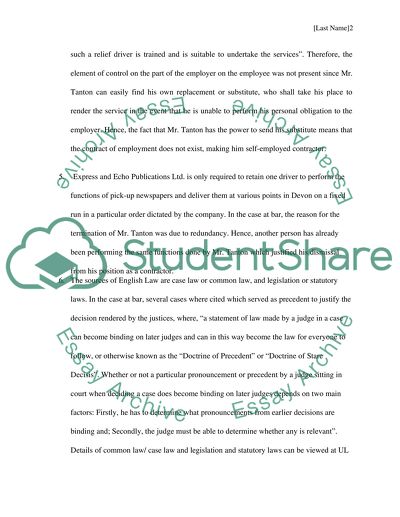 Employment contract law