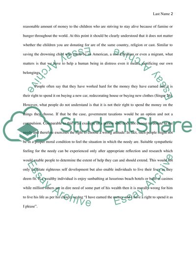 Arguments in Favor of Donation