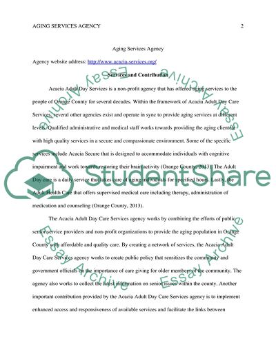 Aging Services Agency