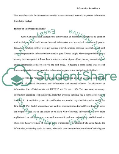 Fundamentals of Information Systems Security