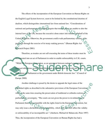 The European Human Rights Act