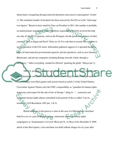 Extraordinary Rendition