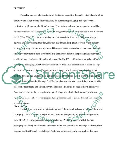 Analysis of FreshTec Activity