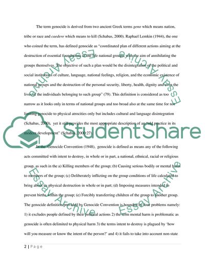 Genocide and the Possibilities of Future Genocides