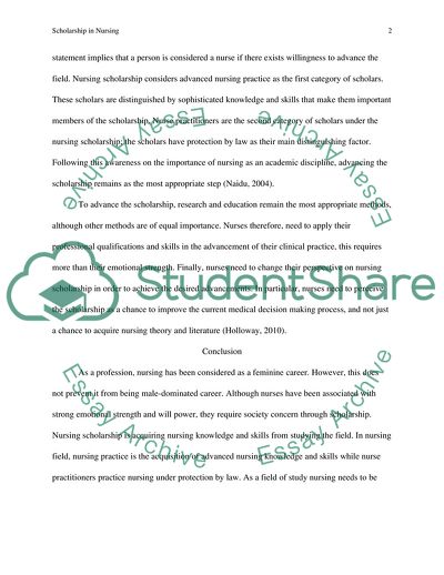 Scholarship in Nursing