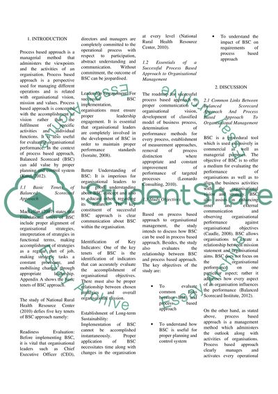 The Advantage of Viewing Organisational Performance Through BSC