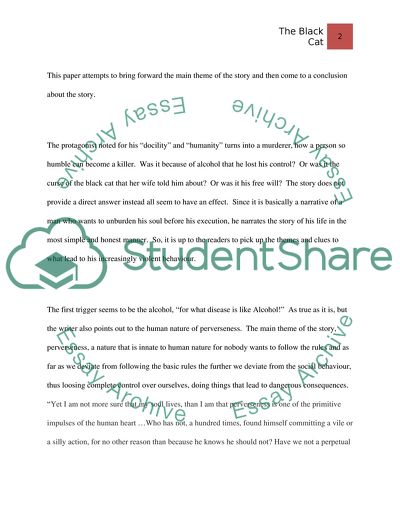 Analyze the short story