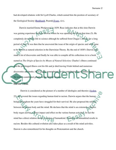 What Is A Thesis Statement In An Essay Examples Charles Darwin Making A Thesis Statement For An Essay also Essay Paper Writing Charles Darwin Essay Example Topics And Well Written Essays Business Essay Topics