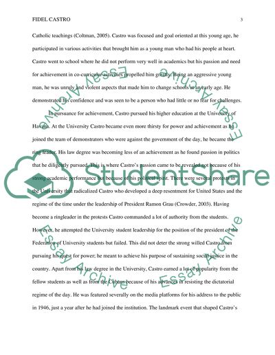 Fidel Castro: Personality Analysis