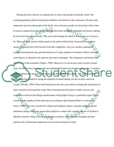 Marketing Plan for a New Restaurant