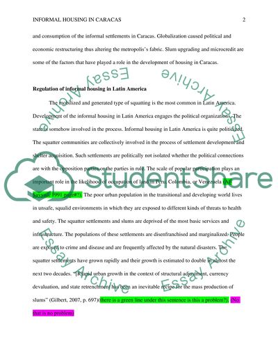 Informal Housing in Caracas
