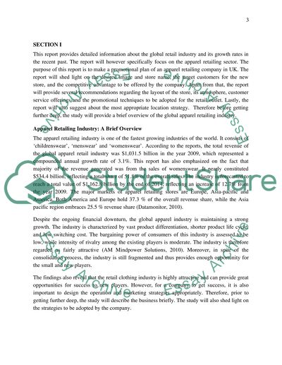 Retail Store Marketing Plan