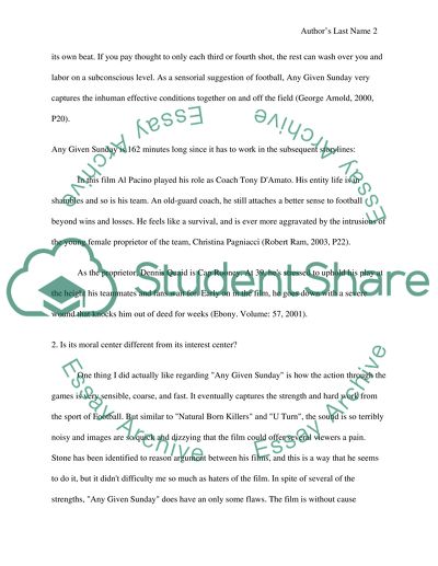 Classic Hollywood on Any Given Sunday