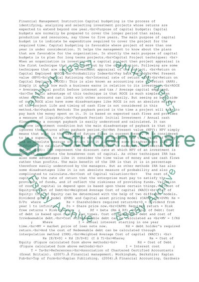 Financial management