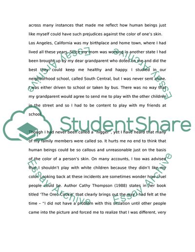 Personal History Essay