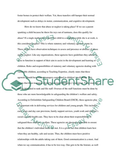 Child Welfare: What Makes a Good Child Care Practice