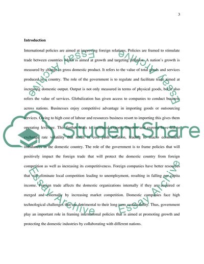 Changes to Economic and Legislative Business Policy