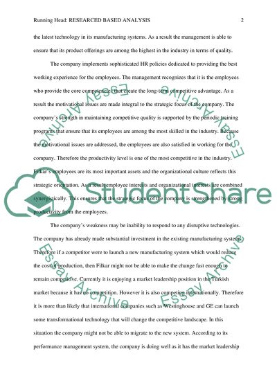 Research-Based Analysis