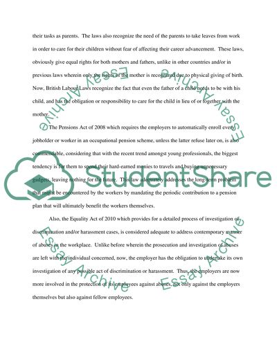 Labour Law and the Pensions Act of 2008