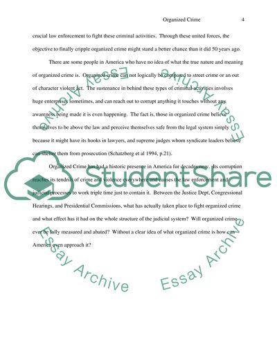 The First Real Glimpse of Organized Crime