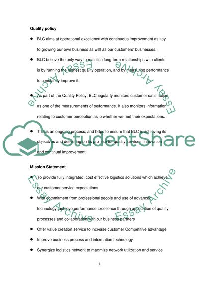 Better Logistics Company