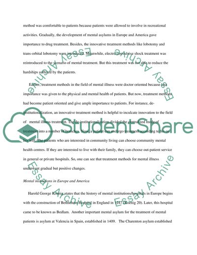 A research and compare/contrast paper on the topic of Insanity (Ten days in a Madhouse / Voluntary Madness)