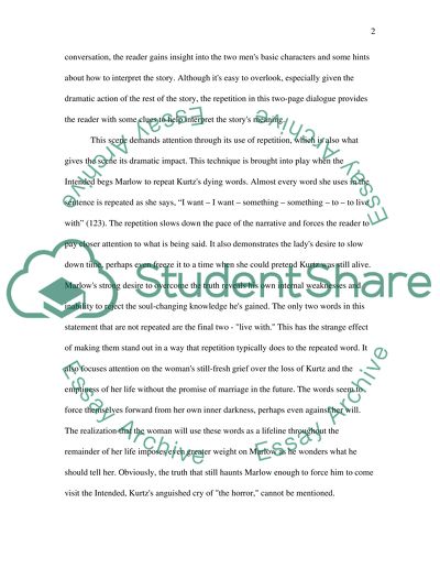 The Deep Sense of Dramatic Irony: Conrad Through the Entire Book