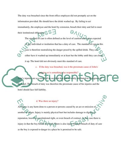 Analysis of Johns Injuries