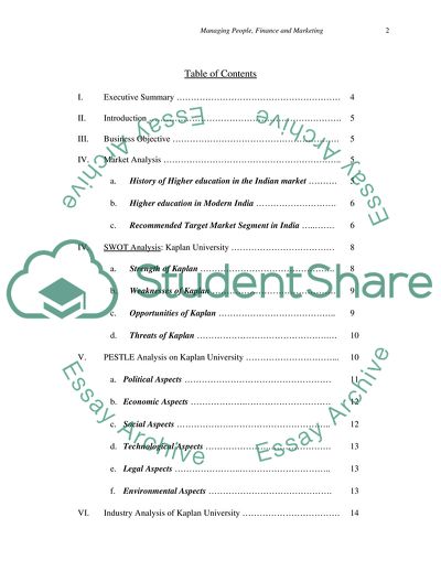 Marketing Plan for Kaplan University