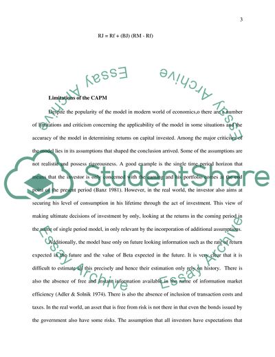 The-Strategy of the Capital Asset Pricing Model