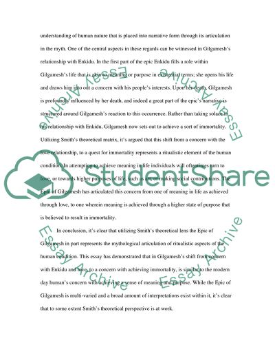 The Nature of the Epic of Gilgamesh