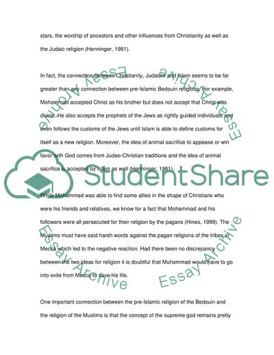 Mla Essay Citation Preislam Bedouin Customs And Religious Beliefs Example Of An Narrative Essay also Essay On Knowledge Is Power Preislam Bedouin Customs And Religious Beliefs Essay Reader Response Essay