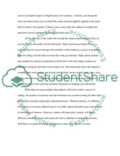 essay on successful student