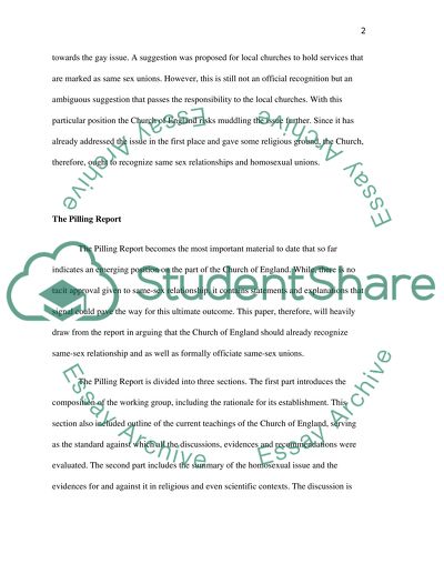 The Case for the Recognition of Same-Sex Relationship