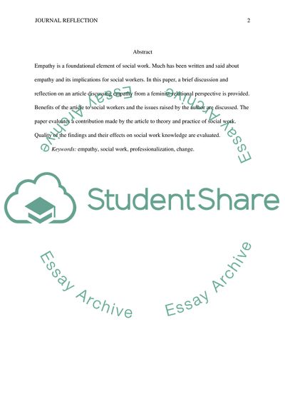 Beyond Empathy: a Relational-Feminist Point of View