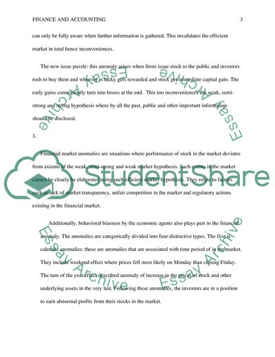 International Financial Market - Systematic and Unsystematic Risks