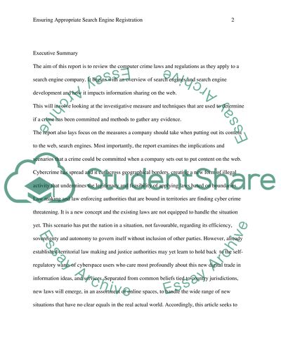 Ensuring Appropriate Search Engine Registration