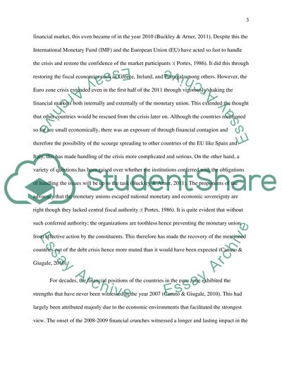 The Outbreak of Eurozone Sovereign Debt Crisis