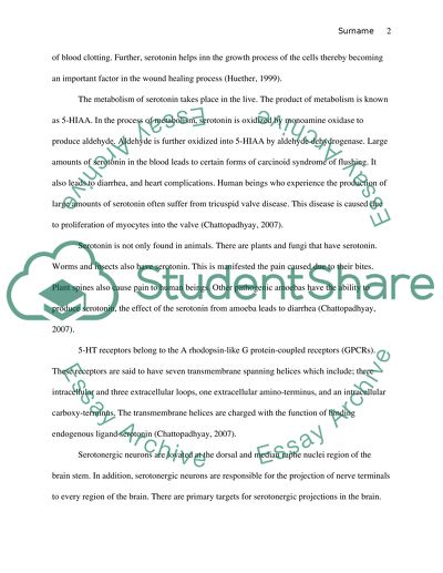 Serotonin Research Paper