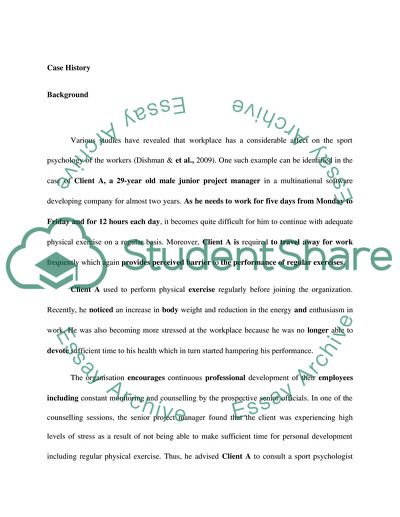 The Effect Workplace on the Sport Psychology of the Workers