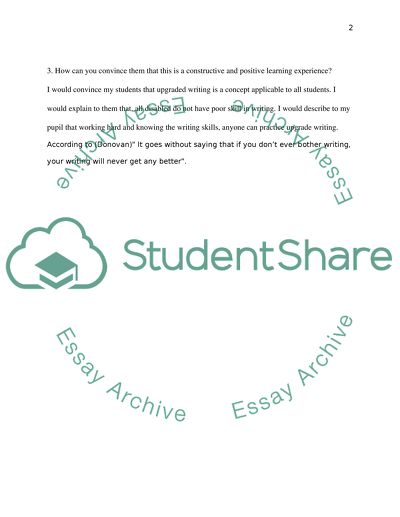 What do you think of the concept of ungraded writing