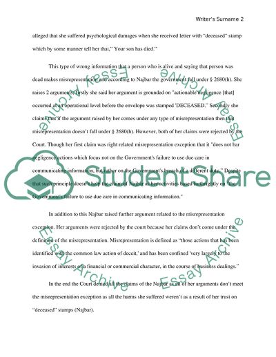 Study Case (Misrepresentation)