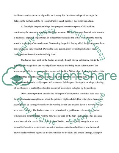 The Large Bathers Formal Analysis