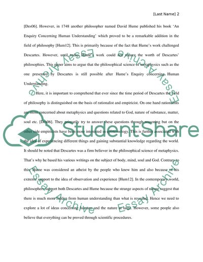 Human Understanding Through Scientific Procedures