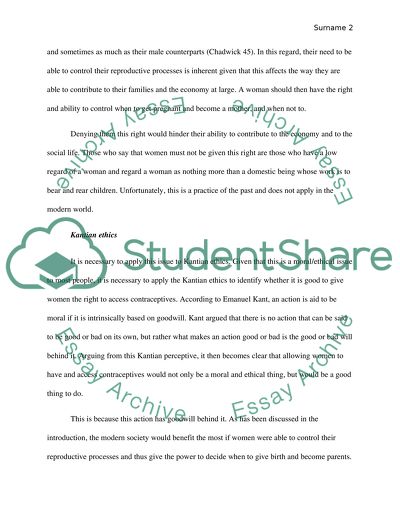 Women and Mens Shared Responsibility in Contraceptives