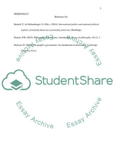 The Word Democracy Means Different Things to Different People