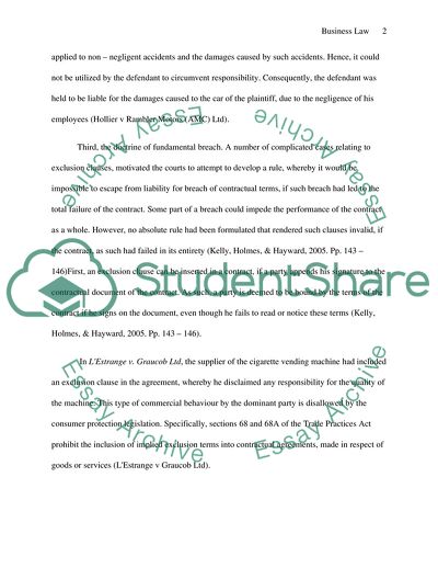 Liability for Breach of the Contractual Agreement