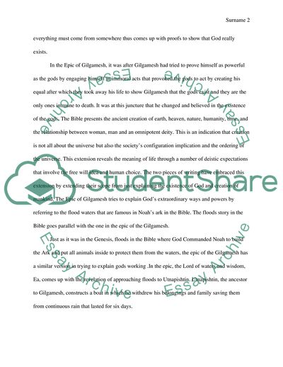 The Differences Evident Between the Epic of Gilgamesh and Summa Theology