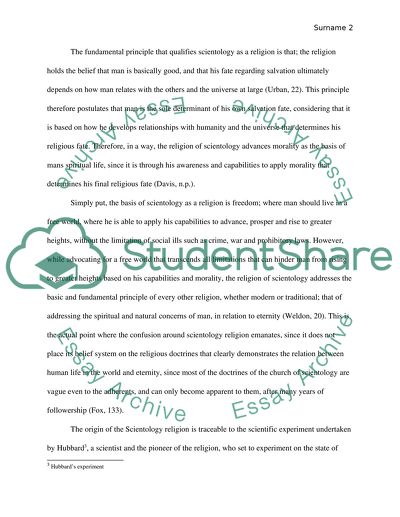 The Uniqueness of Scientology as a Religion