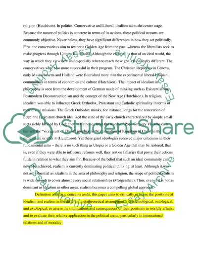 The Metatheoretical Assumptions That Underlie Idealism and Realism